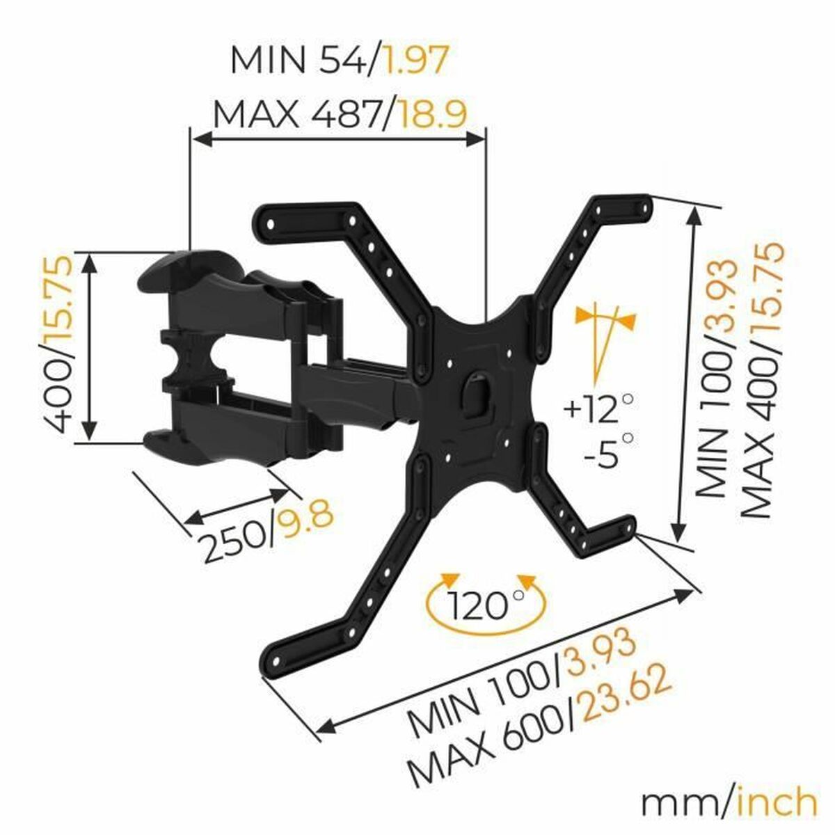 Stalak za TV Nanook Wall Mount 55" 65" 40"